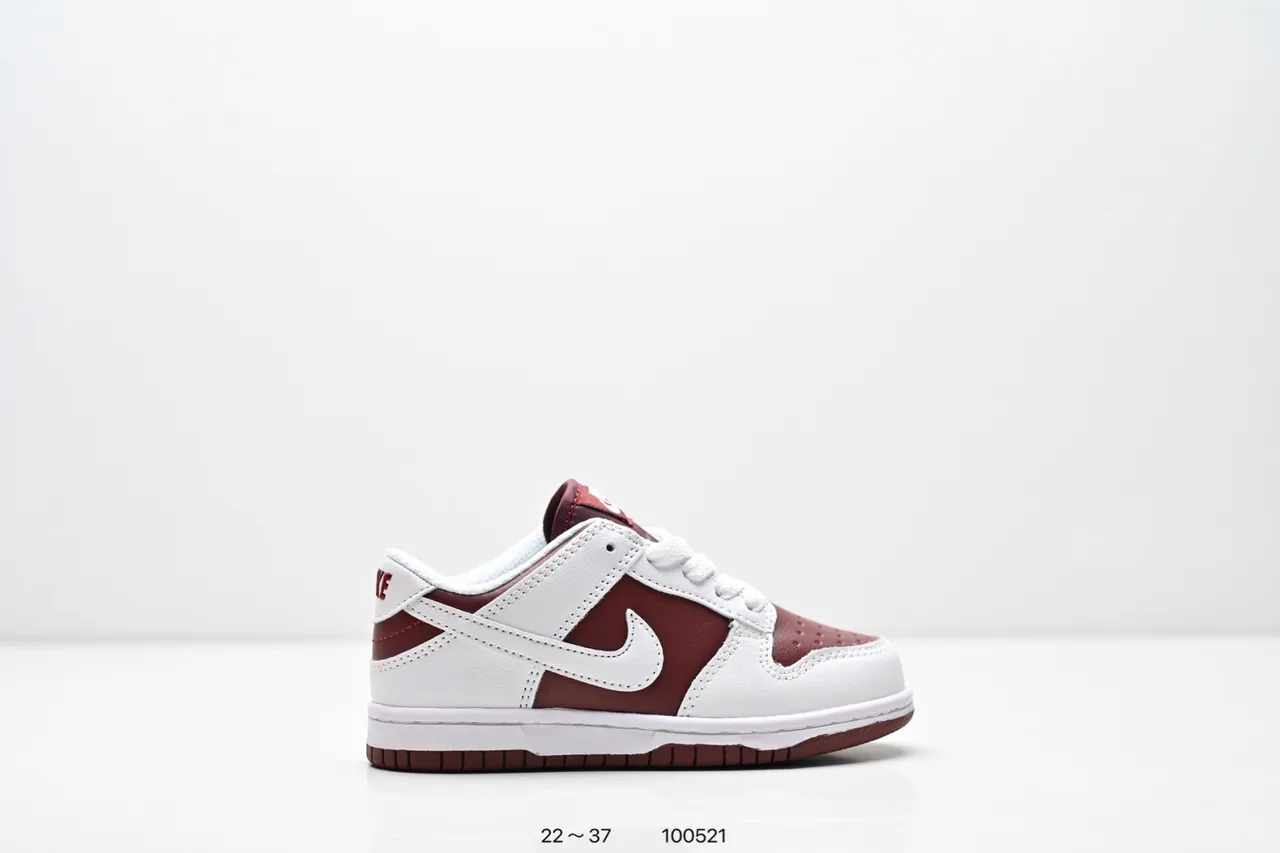 Nike Dunk Low White Maroon Lifestyle Sneakers 3