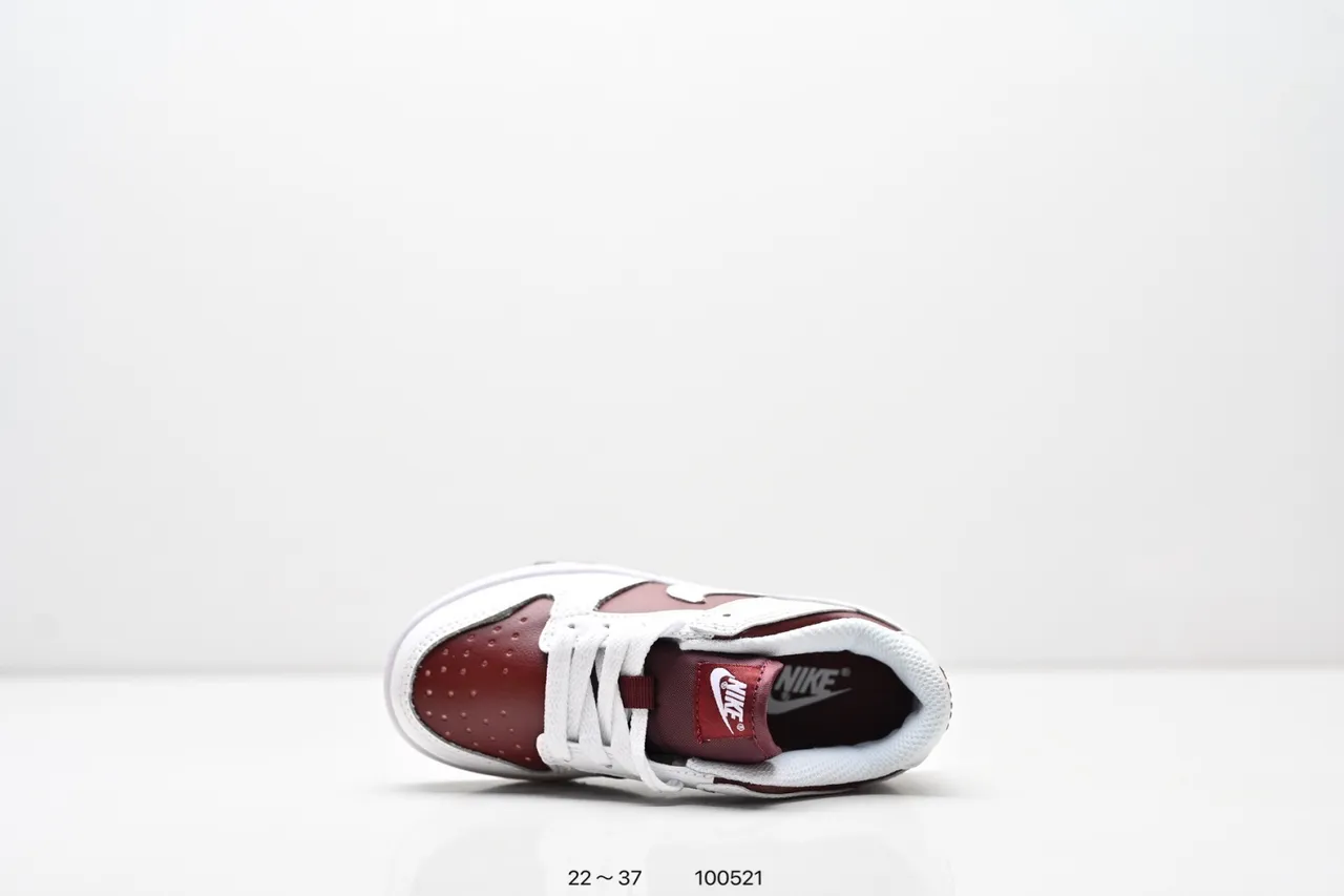Nike Dunk Low White Maroon Lifestyle Sneakers 5