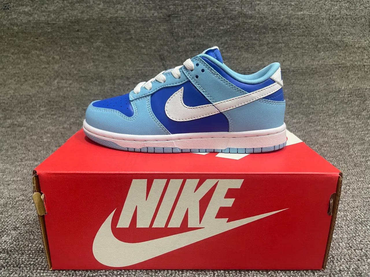 Nike Dunk Low White Royal Blue Lifestyle Sneakers 9