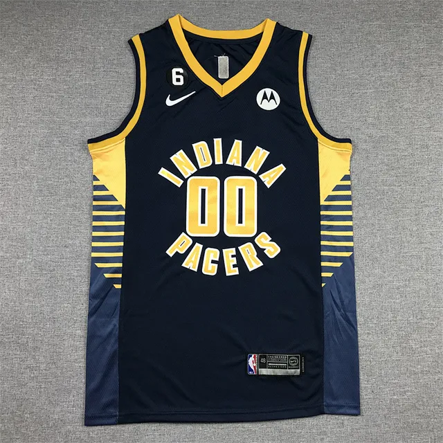 Nike Engineered Collection Navy Yellow Sleeveless V-Neck Jersey 2