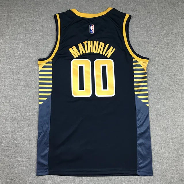 Nike Engineered Collection Navy Yellow Sleeveless V-Neck Jersey 3