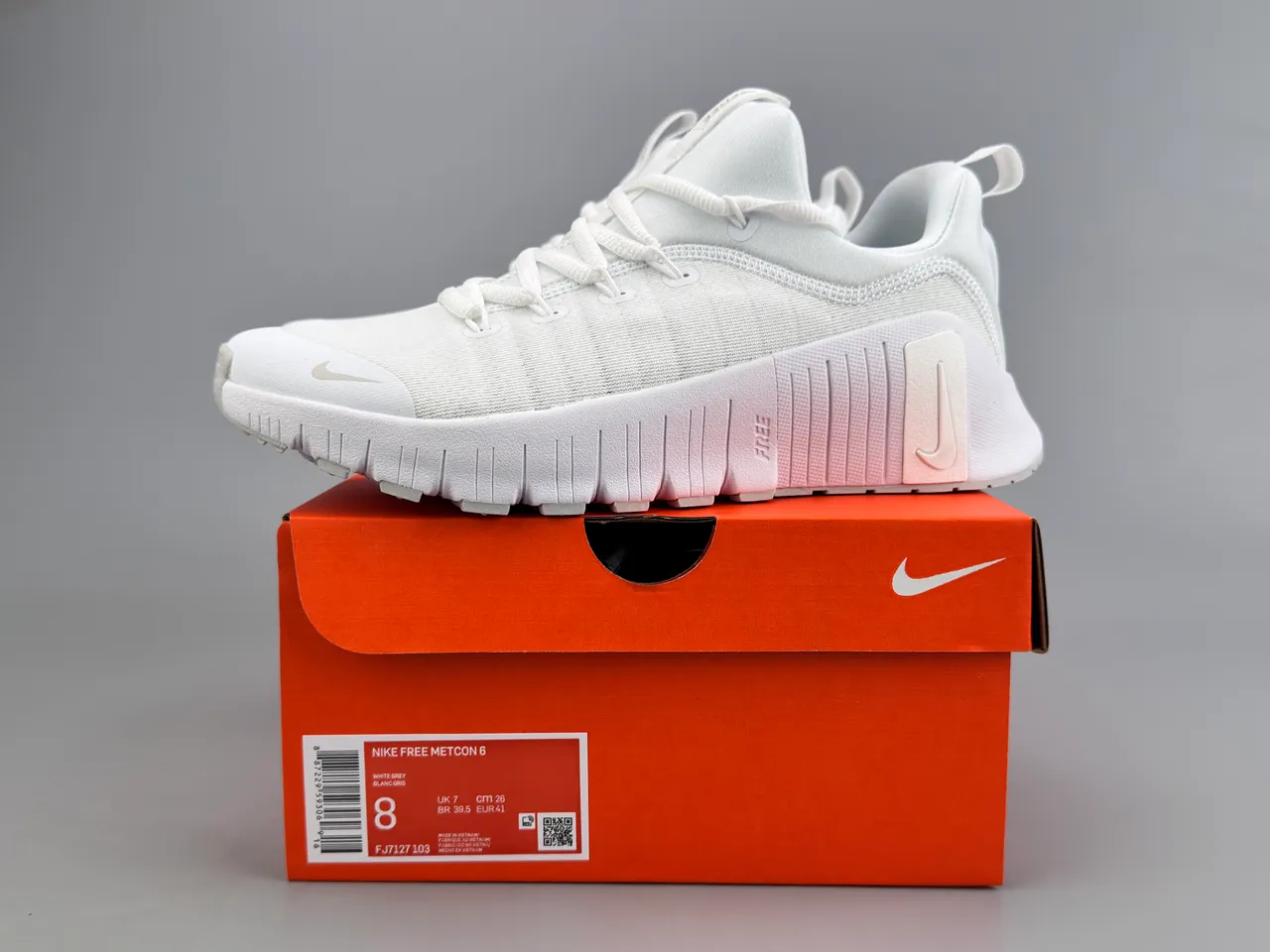Nike Free RN White Running Shoes 4