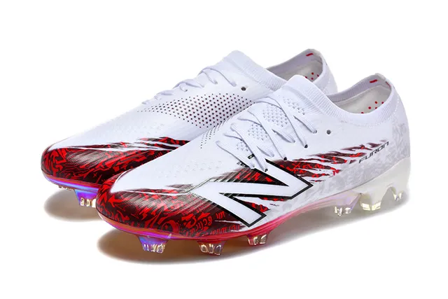 Nike Furon أبيض متعدد الألوان منخفض القطع أعلى جوارب قزحاني هلومورفيك أرض صلبة أحذية كرة القدم 8