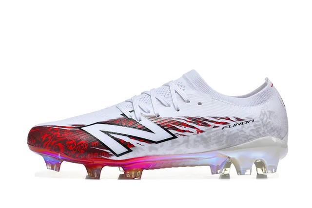 Nike Furon أبيض متعدد الألوان منخفض القطع أعلى جوارب قزحاني هلومورفيك أرض صلبة أحذية كرة القدم 10