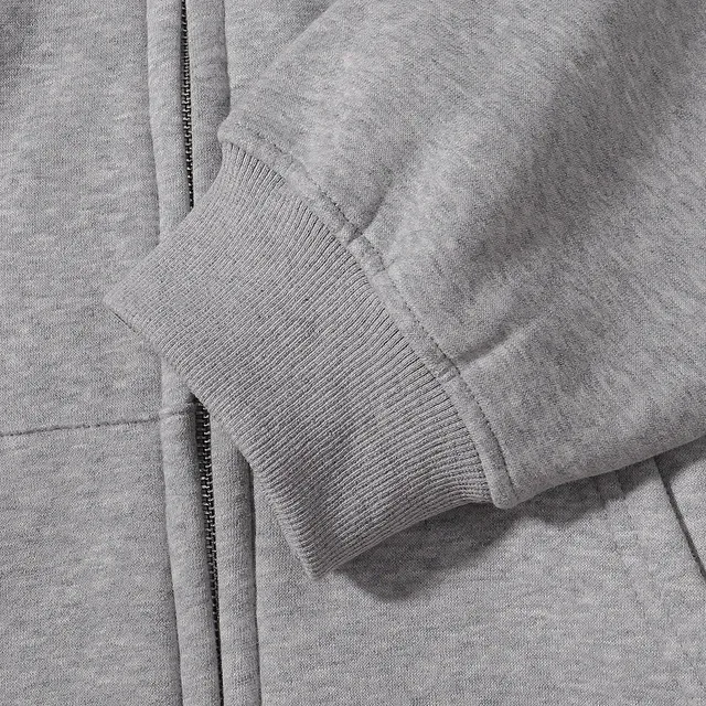 Nike Gray Black Full-Zip Raglan Sleeve Hoodie 7