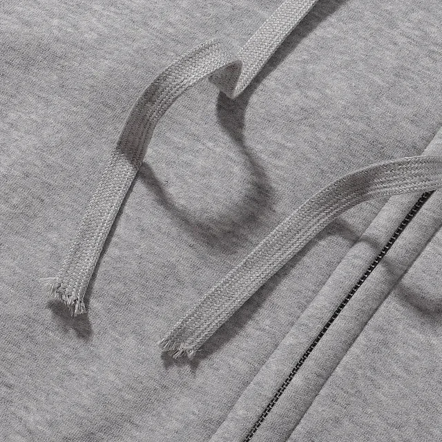 Nike Gray Black Full-Zip Raglan Sleeve Hoodie 10