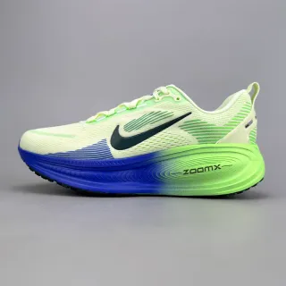 Nike Green Blue Engineered Knit Upper Gradient Midsole Running Shoes