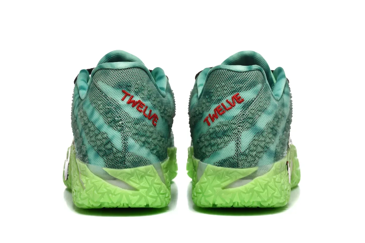 Nike Green Blue Knit Gradient Upper Neon ZoomX Midsole Lifestyle Sneakers 3