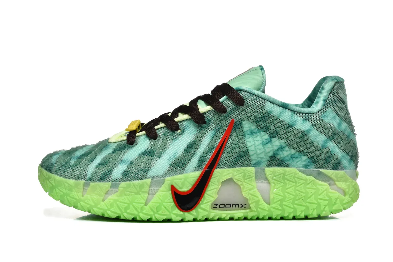 Nike Green Blue Knit Gradient Upper Neon ZoomX Midsole Lifestyle Sneakers 5