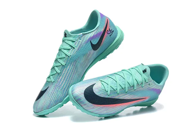 Nike Verde Multicolor Low-Cut Superior Sintético Overlay Gradiente Iridiscente Césped Zapatos de Fútbol 2