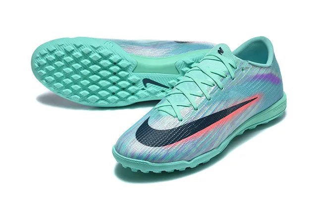 Nike Verde Multicolor Low-Cut Superior Sintético Overlay Gradiente Iridiscente Césped Zapatos de Fútbol 6