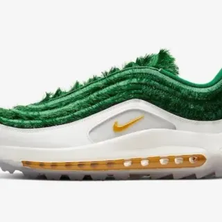 Nike Green White Plush Textured Upper Midsole Lifestyle Sneakers