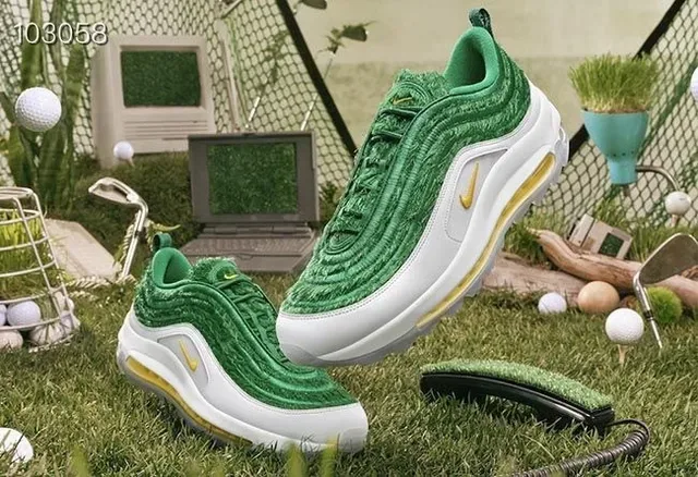 Nike Green White Plush Textured Upper Midsole Lifestyle Sneakers 2