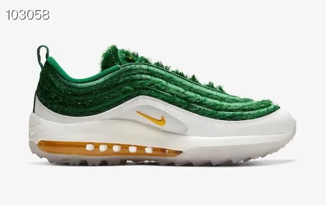 Nike Green White Plush Textured Upper Midsole Lifestyle Sneakers 7