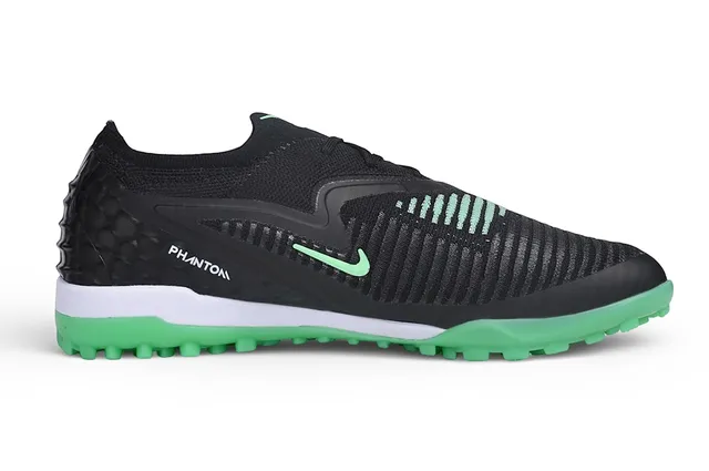 Nike Gripknit Turf Noir et Vert Néon Chaussures de football 7