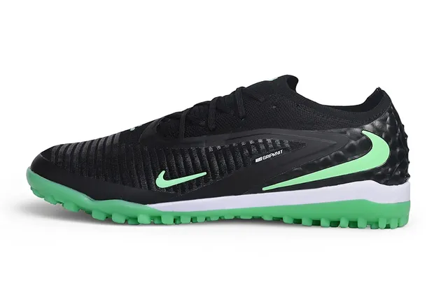 Nike Gripknit Turf Noir et Vert Néon Chaussures de football 8