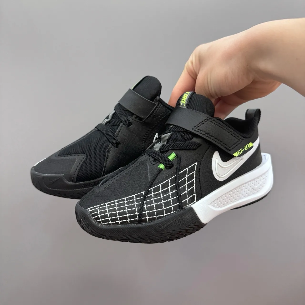 Nike GT Cut Blue Black Low-Top Dual-Strap Closure Basketball Shoes 16