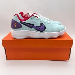 Nike Hyperdunk लो पिक्सेल मॉन्स्टर आक्वा पर्पल जीवनशैली स्नीकर