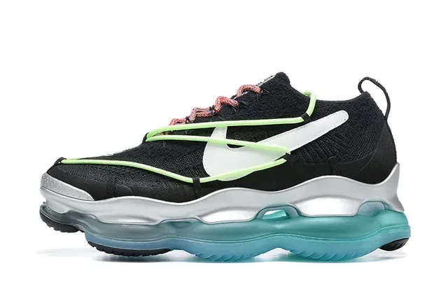 Nike ISPA Link Axis Black White Neon Green Turquoise Lifestyle Sneakers 3