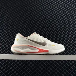 Nike Journey Run 2024 Blanco Rojo Upper de malha ingenieril Cushioning en forma de ola Zapatillas de correr