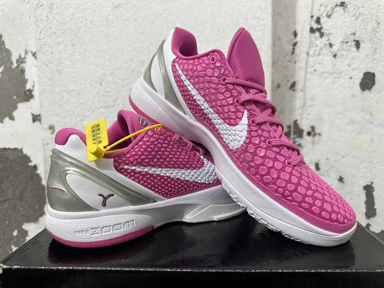 Nike Kobe 4 Pink White Silver Basketball Shoes 5