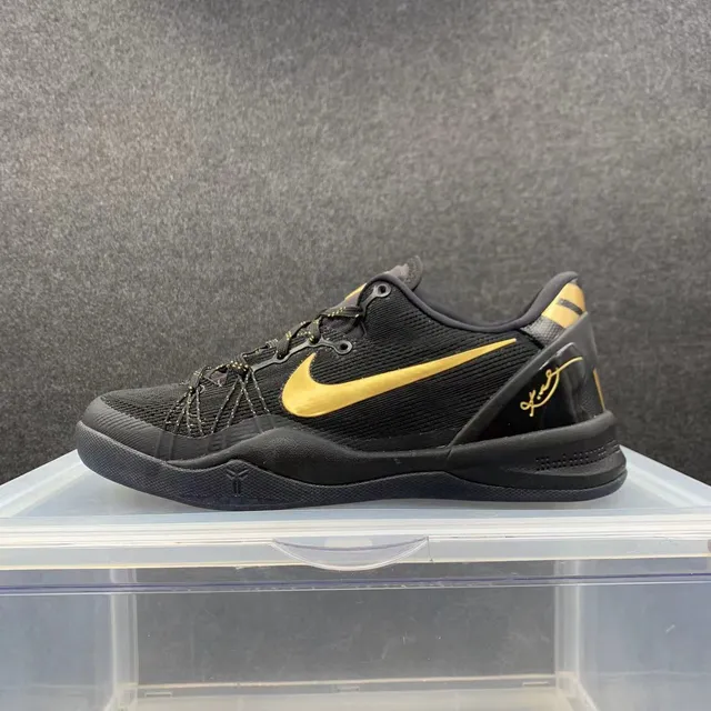 Nike Kobe 8 Black Gold Basketball Shoes 2