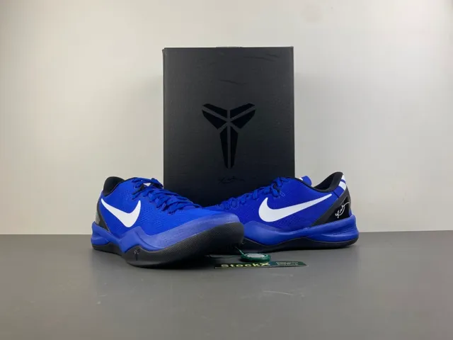 Nike Kobe 8 System Royal Blue Black Basketball Shoes 14