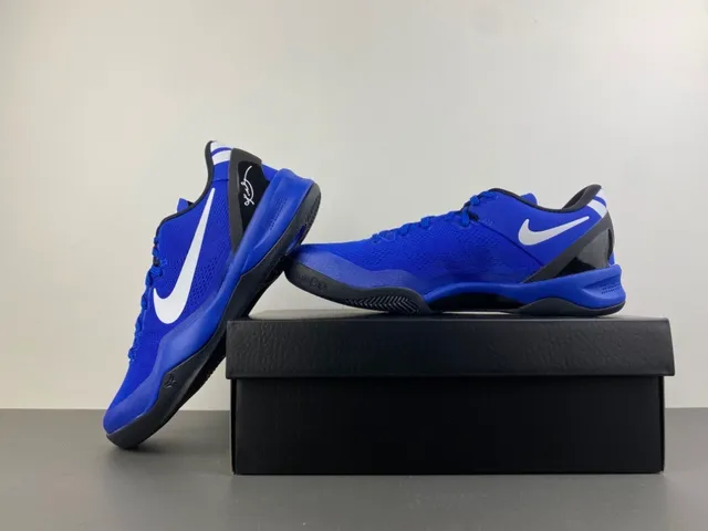 Nike Kobe 8 System Royal Blue Black Basketball Shoes 15