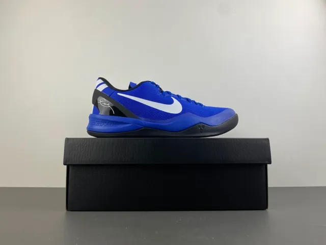 Nike Kobe 8 System Royal Blue Black Basketball Shoes 16