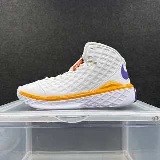 Nike Kobe AD Mid सफेद बैंगनी पीला बास्केटबॉल जूते