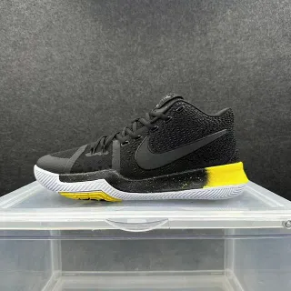 Nike Kyrie काला पीला किन्त ऊपरी असममित लेसिंग बास्केटबॉल जूते