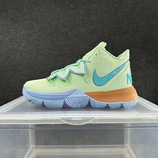Nike Kyrie Green Blue High-Top Knit Upper Basketball Shoes 2
