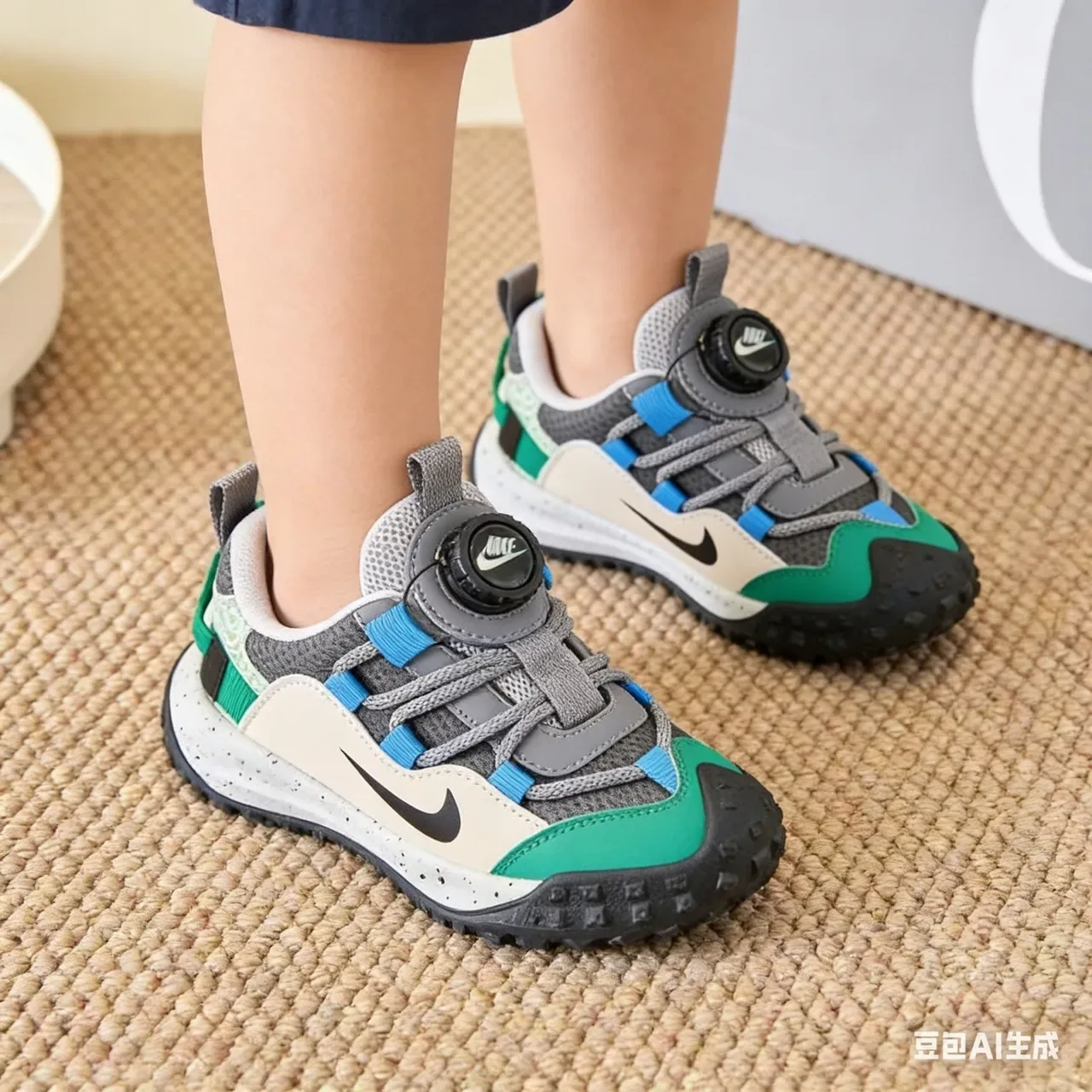 Nike Laceless BOA Dial Kids Lifestyle Sneakers 6
