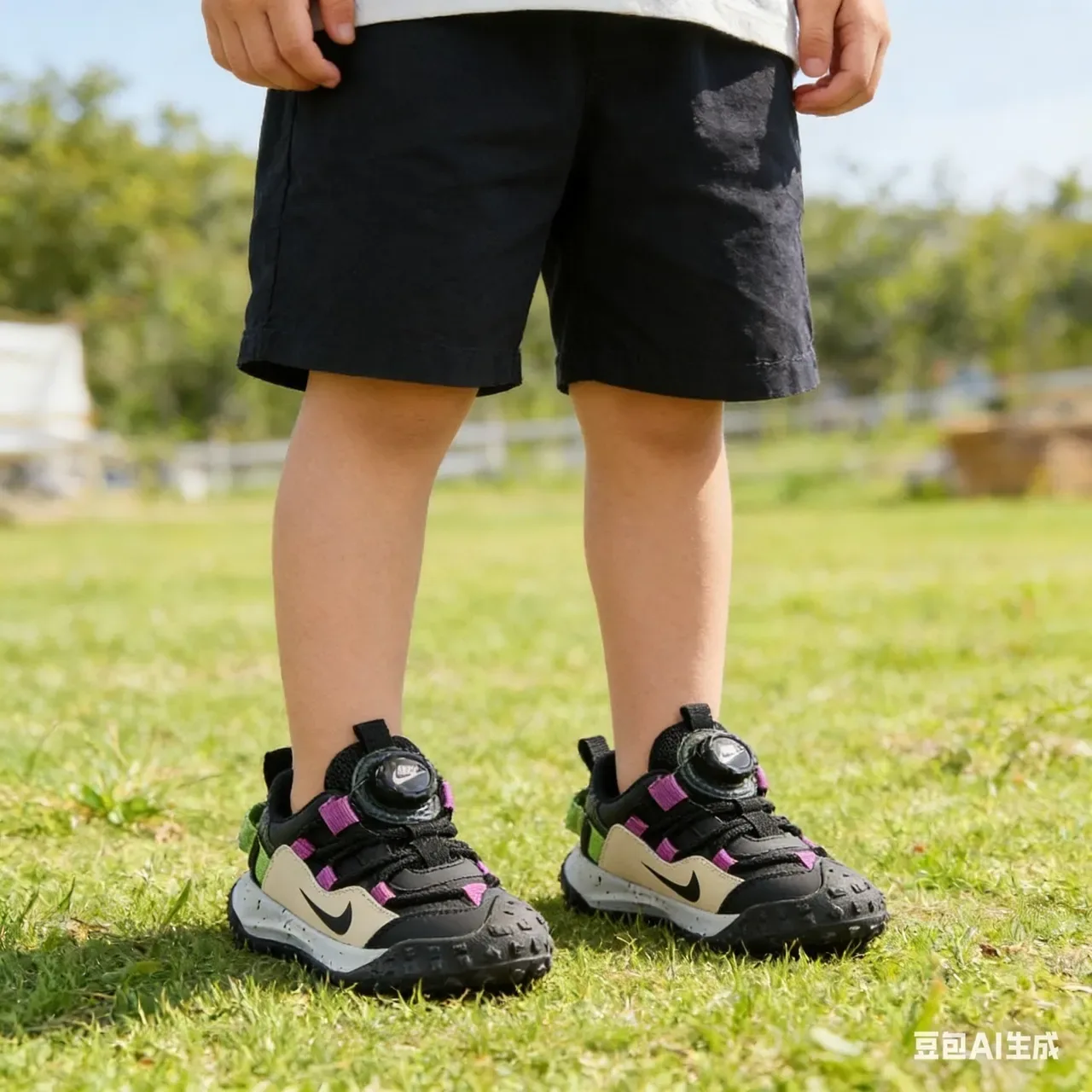 Nike Laceless BOA Dial Kids Lifestyle Sneakers 18
