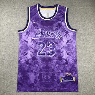 Nike Lakers Select Edition Tie-Dye Purple Basketball Jersey