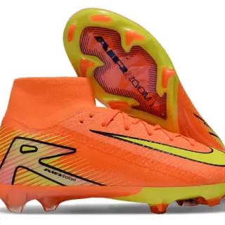 Nike Mercurial Superfly Orange and Neon Yellow Firm-Ground Soccer Shoes