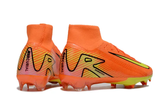 Nike Mercurial Superfly Orange and Neon Yellow Firm-Ground Soccer Shoes 5
