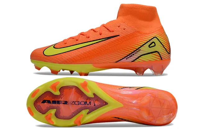Nike Mercurial Superfly Orange and Neon Yellow Firm-Ground Soccer Shoes 6