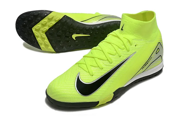 Nike Mercurial Superfly Turf Jaune Néon Noir Chaussures de football pour gazon artificiel 3