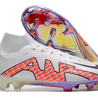 Nike Mercurial Superfly 白多彩 高切袜套合脚鞋面 硬地足球鞋