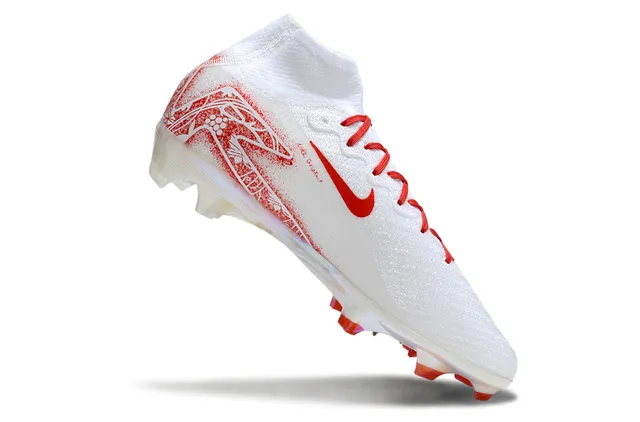 Nike Mercurial Superfly White Red Floral Iridescent Firm-Ground Soccer Shoes 2