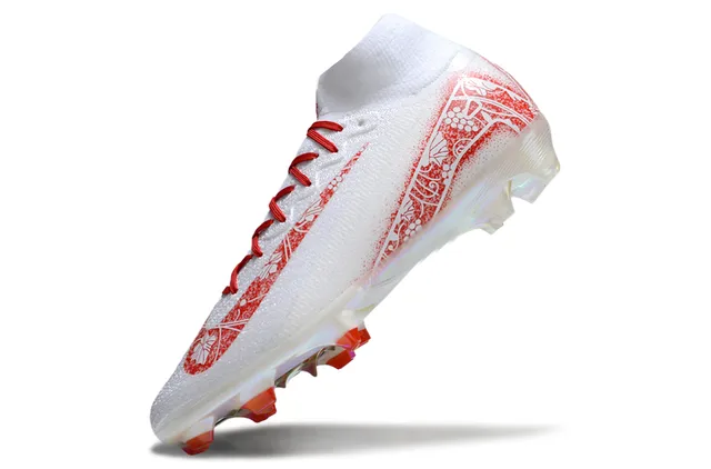Nike Mercurial Superfly White Red Floral Iridescent Firm-Ground Soccer Shoes 3