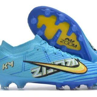 Nike Mercurial Vapor KM Light Blue Royal Blue Firm-Ground Soccer Shoes