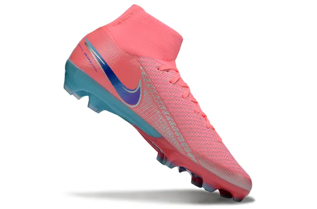 Nike Mercurial Vapor Pink and Cyan Firm-Ground Soccer Shoes 2