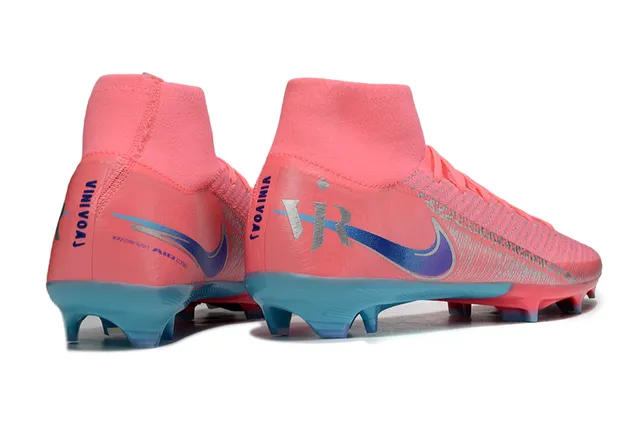 Nike Mercurial Vapor Pink and Cyan Firm-Ground Soccer Shoes 5