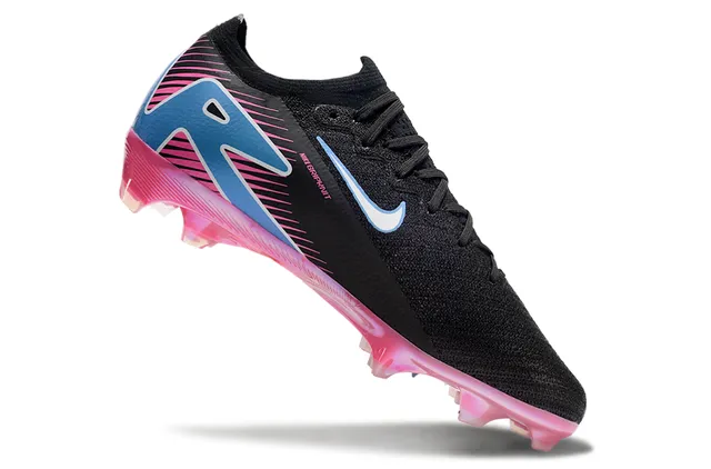 Nike Mercurial Vapor R Air Zoom Black Pink Blue Firm-Ground Soccer Shoes 2