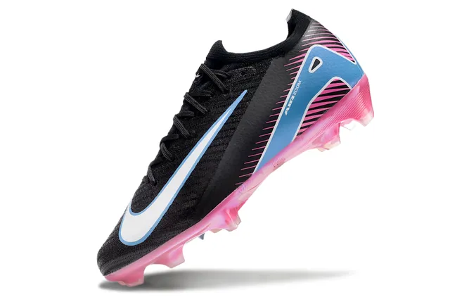 Nike Mercurial Vapor R Air Zoom Black Pink Blue Firm-Ground Soccer Shoes 3