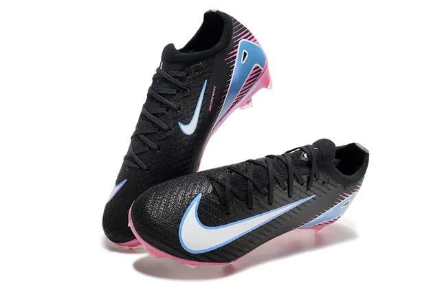 Nike Mercurial Vapor R Air Zoom Black Pink Blue Firm-Ground Soccer Shoes 7