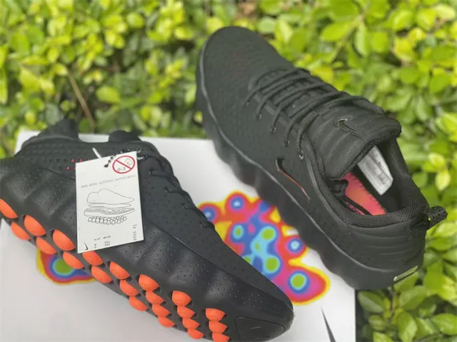 Nike MIND Black and Orange Lifestyle Sneakers 23