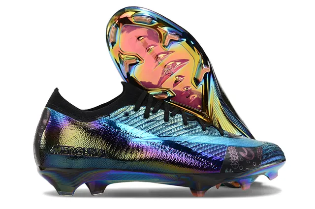 Nike Multicolor Black Iridescent Holographic Upper Low-Cut Dynamic Fit Collar Firm-Ground Soccer Shoes 1